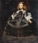 Diego Velazquez  - Peintures - Portrait de l'Infante Margarita