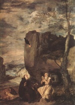 Diego Velazquez  - Bilder Gemälde - Sts Paul the Hermit and Anthony Abbot
