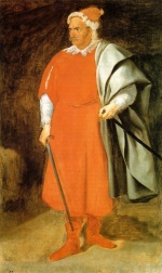 Diego Velázquez  - paintings - The Buffoon Don Cristobal de Castaneda y Pernia