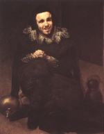 Diego Velázquez  - paintings - The Dwarf Don Juan Calabazas, called Calabacillas