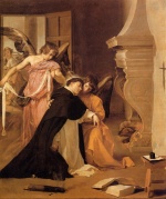 Diego Velazquez  - paintings - The Temptation of St Thomas Aquinas