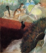 Edgar Degas  - Bilder Gemälde - At the Ballet