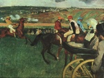 Edgar Degas  - Peintures - Aux courses