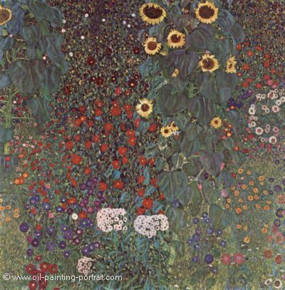 Country Garden with Sunflowers