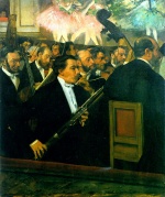 Edgar Degas  - Bilder Gemälde - The Orchestra of the Opera