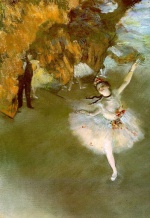 Edgar Degas  - Peintures - L´étoile