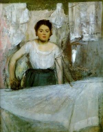 Edgar Degas  - paintings - Woman Ironing