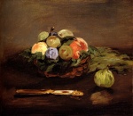 Edouard Manet  - Peintures - Corbeille de fruits