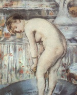 Edouard Manet  - Peintures - Femme dans une baignoire