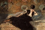 Edouard Manet  - Peintures - Femme avec des éventails