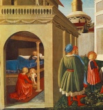 Fra Angelico  - Peintures - Naissance de Saint Nicolas