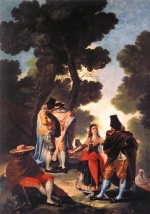 Francisco Jose de Goya  - Peintures - Une promenade en Andalousie