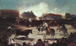 Francisco Jose de Goya  - Peintures - Corrida villageoise