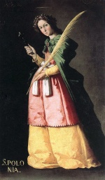 Francisco de Zurbaran - paintings - St Apolonia