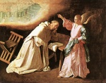 Francisco de Zurbaran  - Peintures - La Vision de Saint Pierre de Nolasco