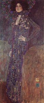 Gustav Klimt  - Peintures - Portrait d'Emilie Floege
