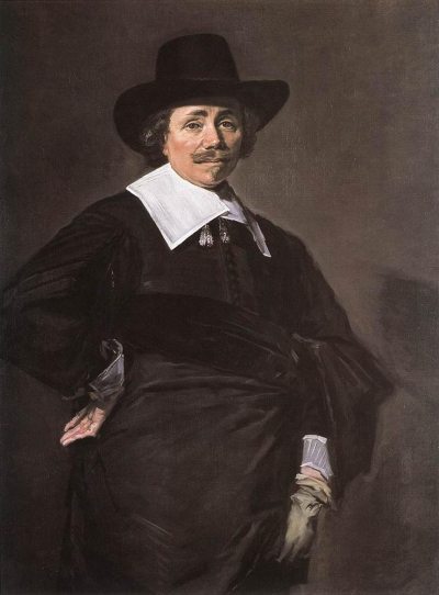 Portrait of a Man Holding a Book