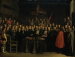 Gerhard ter Borch - Bilder Gemälde - The Ratification of the Treaty of Muenster