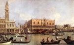 Canaletto - Bilder Gemälde - Palazzo Ducale and the Piazza di San Marco