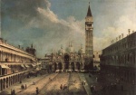 Canaletto - Bilder Gemälde - Piazza San Marco