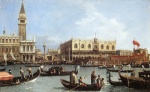 Canaletto  - Bilder Gemälde - Return of the Bucentoro to the Molo on Ascension Day