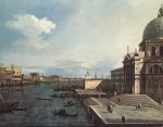 Canaletto  - Peintures - Le Grand Canal à l´église du Salut 2
