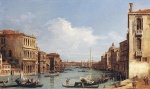 Canaletto  - Bilder Gemälde - The Grand Canal from Campo S Vio towards the Bacino