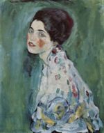 Gustav Klimt  - Peintures - Portrait d'une dame