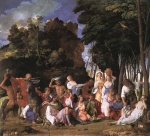 Giovanni Bellini - Bilder Gemälde - The Feast of the Gods