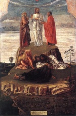 Giovanni Bellini  - Bilder Gemälde - Transfiguration of Christ