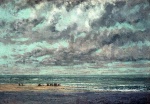 Gustave Courbet  - Peintures - Marine Les Equilleurs