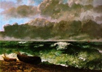 Gustave Courbet  - Peintures - La mer tourmentée