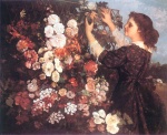 Gustave Courbet  - paintings - The Trellis