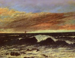 Gustave Courbet  - paintings - The Wave