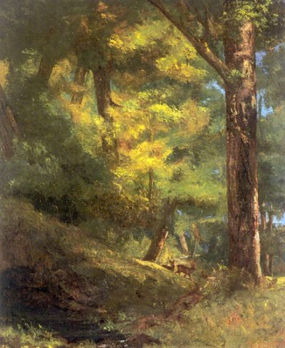 Two Goats in the Forest