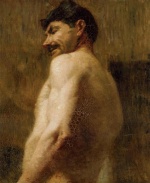Henri de Toulouse Lautrec  - Peintures - Buste d'un homme nu