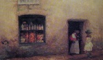 James Abbott McNeill Whistler - paintings - An Orange Note (The Sweet Shop)