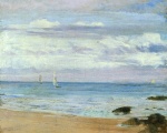 James Abbott McNeill Whistler - Bilder Gemälde - Blue and Silver (Trouville)