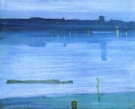 James Abbott McNeill Whistler - paintings - Blue and Silver Chelsea