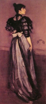 James Abbott McNeill Whistler  - Peintures - Nacre et Argent (L'Andalouse)