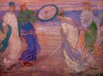 James Abbott McNeill Whistler  - Peintures - Symphonie en bleu et rose