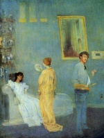 James Abbott McNeill Whistler  - paintings - The Artists Studio