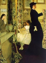 James Abbott McNeill Whistler  - Peintures - Le salon de musique