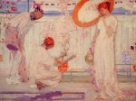 James Abbott McNeill Whistler  - paintings - The White Symphony (Three Girls)