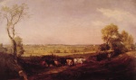 John Constable - Peintures - Matin dans le val de Dedham 