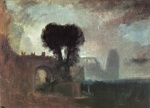 Joseph Mallord William Turner  - Peintures - Arche avec arbres en bord de mer
