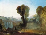 Joseph Mallord William Turner  - Peintures - Ariccia (coucher de soleil)
