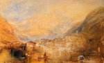 Joseph Mallord William Turner  - paintings - Brunnen, from the Lake of Lucerne