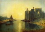 Joseph Mallord William Turner  - Peintures - Caernarvon Castle