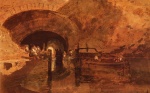 Joseph Mallord William Turner  - Peintures - tunnel du canal près de Leeds